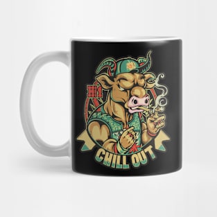 Urban Style Bull with Chill Out Phrase Mug